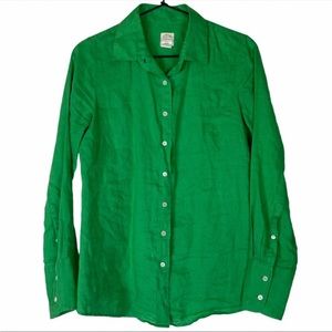 J. Crew The Perfect Shirt Linen - Size 2
